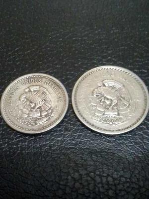 Monedas Mexico 5 Y 10 Centavos  Y  Mbc