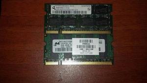 SE VENDEN MEMORIAS DE 2 GB DDR2 CADA MODULO