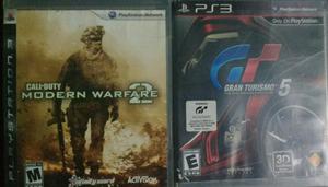 Gran Turismo 5 Y Mw2 para Ps3