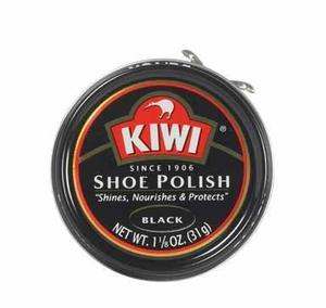 Kiwi  Pasta De Calzado Polaco, 1-1 / 8 Oz, Negro