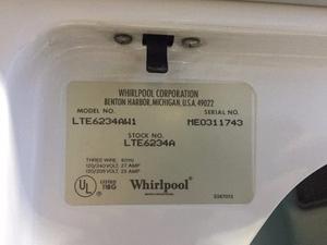 Lavadora Secadora Whirlpool Lte aw1