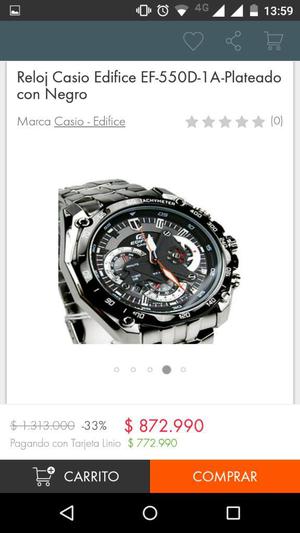 Reloj Casio Ef550 Original