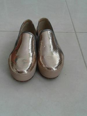 Zapatos Dorados Talla 37