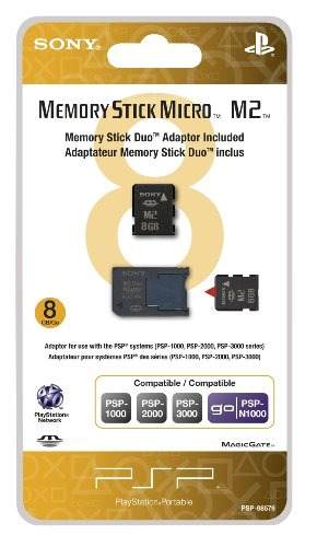 8gb Memory Stick Micro Media M2 Duo Adaptador - Sony Psp
