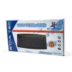 TECLADO MINI STAR TEC StKb006 Usb Negro