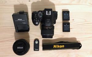Nikon D de 4.0 MPX. Lente . POCO USO 2 Bat y Control
