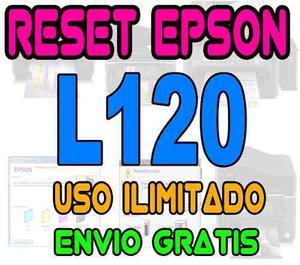 + Reset Oficial Epson L120 Ilimitado +repara Almohadillas