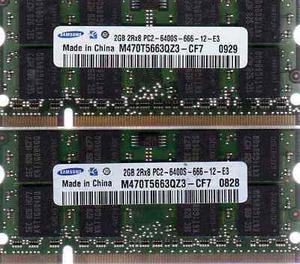 4gb 2 X 2gb Kit Pc Laptop Memoria Hp Part #
