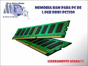 Memoria Ram Para Pc 1.0gb Ddr1 Pc (promocion)