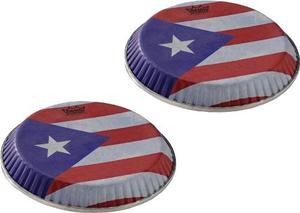 Parches Remo Para Bongos Bandera Puerto Rico Profesionales