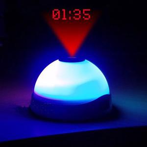 Reloj Led Despertador Flash De Colores Proyecta La Hora