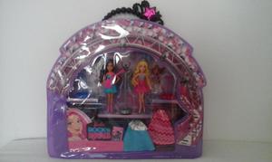 Set Doble: Maletin Barbie Rock 'N Royals. /// Producto