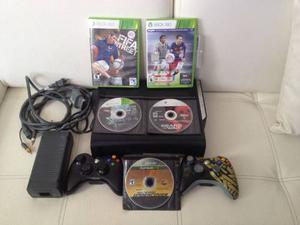 Xbox 360 Ëlite 120 Gb Con 2 Controles Y 5 Juegos Originales