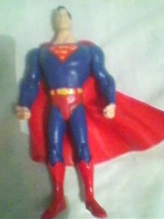 muñeco Superman para niños de caucho articulable 
