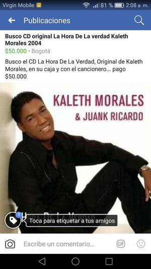 Cd La Hora de La Verdad Kaleth Morales