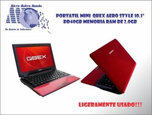 Portatil Mini Qbex Aero Style Intel Atom 10.1 Dd40gb 2.0ram