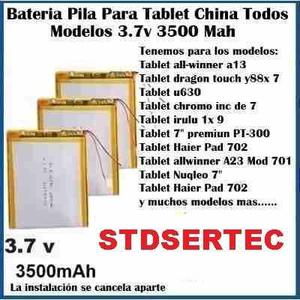Batería mah Para Tablets Titan Y Chinas De 7 Stdsertec!