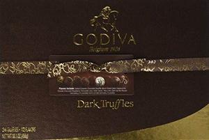 Godiva Chocolatier Trufas De Chocolate Oscuro, 24 Cuenta