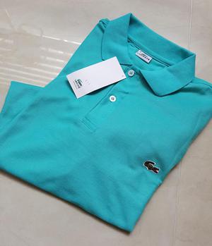 camiseta polo lacoste tela pique bolsa marcada