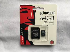 Memoria Kingston Micro Sd 64 Gb 45mb/seg Clase 10 Original