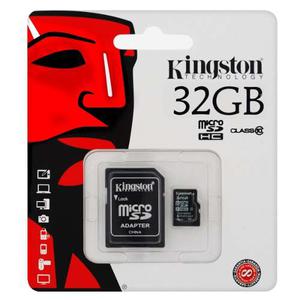 Memoria Micro Kingston Original 32 Gb Negro Class 10