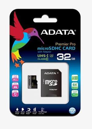 Memoria Micro Sd Adata 32gb Clase 10 Uhs-i U3