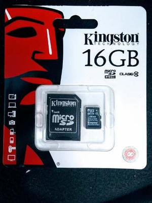Memoria Micro Sd Kingston 16 Gb Clase 10