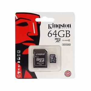 Memoria Microsd 64 Gb Clase 10 Original Kingston