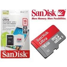 Memoria Microsd Sandisk 16 Gb Ultra Class  Mbs