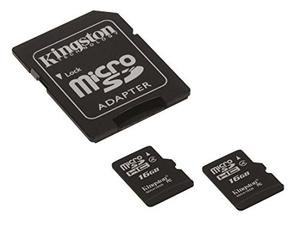 Micro Sd Kingston Digital 16gb (sdc4/16gb-2p1aet)