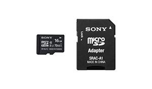 Sony 16gb Clase 10 Uhs-1 Micro Sdhc Hasta 70mb / S