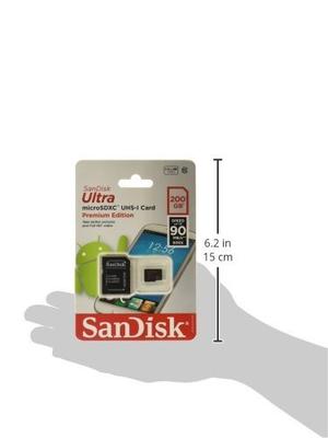 Tarjeta Micro Sd Sandisk Capacidad De 200gb Con Adapatador