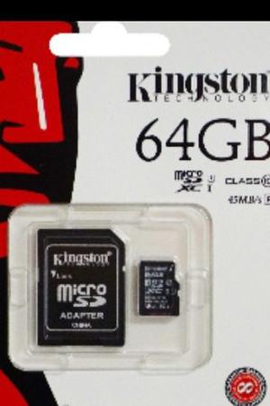 Tarjeta Sd Micro 64gb Kingston Clase 10