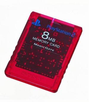 Tarjeta De Memoria Oficial Sony Playstation 2 - Rojo Carmes