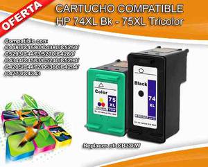 Cartucho Hp 74xl Y 75xl !combo! 