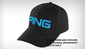 Gorra Ping Golf  Negra Con Azul