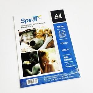 Papel Fotográfico Inkjet Spiral200 Gramos X 2o Und