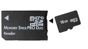 Psp  Memoria Micro Sd 16gb+combertidor *stargus