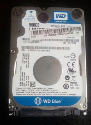 Disco Duro 500gb WD de portatil