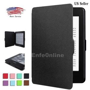 Protector De Cuero Magnética Slim Funda Para Amazon Kindle