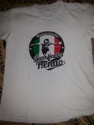 camiseta de despedida de Juan Carlos Henao once caldas