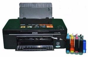 EPSON TX 125 escanea copia imprime tintas instaladas