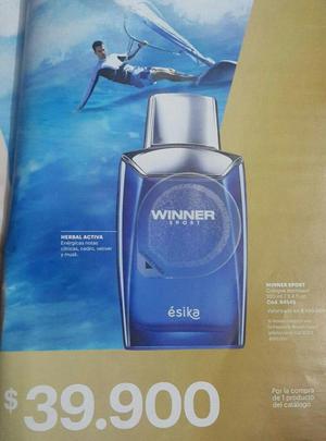 Perfume Winner Sport 100ml Ésika Original a mitad de precio