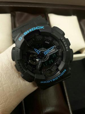 Reloj Sumergible Negro Azul Neon G Shock