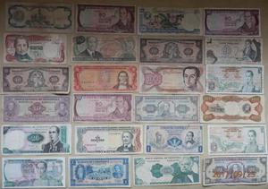 24 Billetes Mas  Monedas del Mundo x tan solo $ 