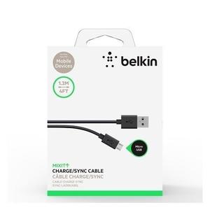 Cable Belkin 1.2 Mtr Usb/micro Usb Negro F2cu012bt04-blk
