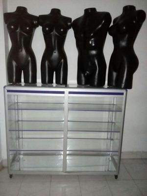 PROMOCION SE VENDE VITRINA Y MANIQUIES