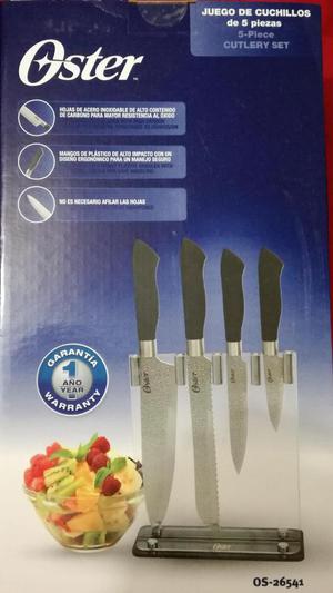 Set de cuchillos, 5 piezas, marca Oster