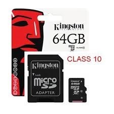 Memoria Kingston Micro Sd 64 Gb 45mb/seg Clase 10 Original