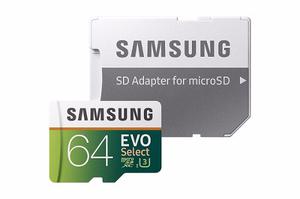 Memoria Micro Sd Samsung 64 Gb Clase 10 Umb/s 4k